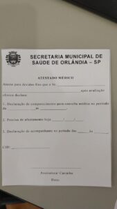 Atestado Médico-Declaração de Comparecimento